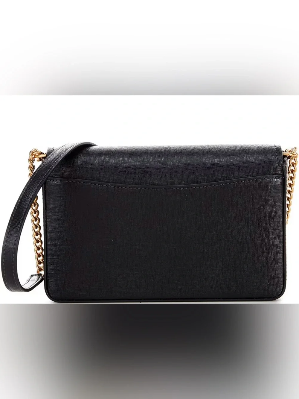 Kate Spade Black Extra Small Morgan Saffiano Leather Flap Crossbody